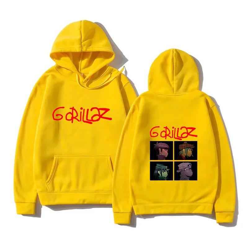 2024 Spring Rock Print Hoodies Music Band Gorillazs Punk