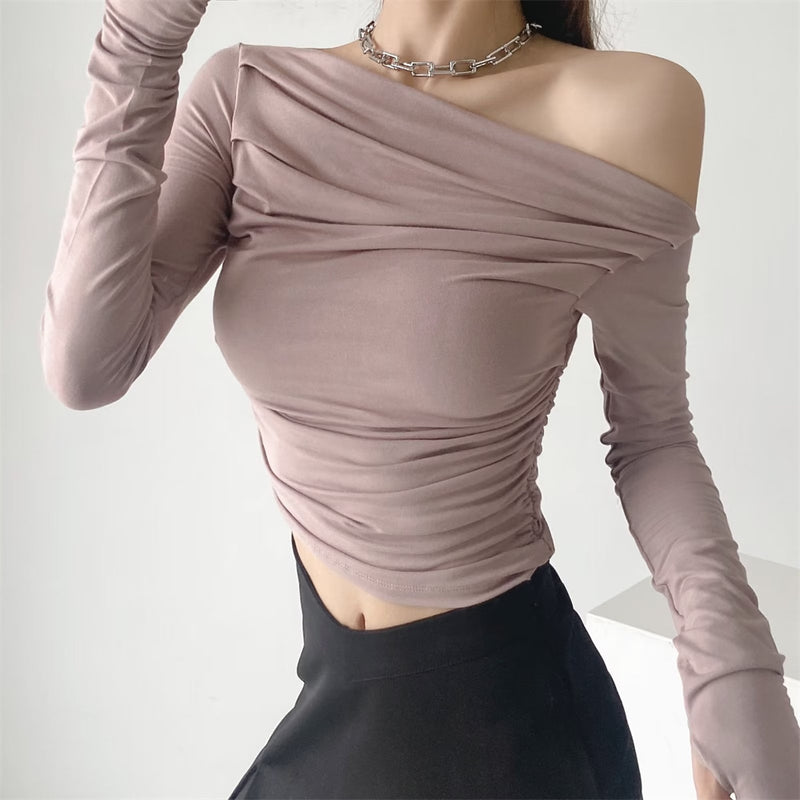 Women T-Shirt Long-Sleeved T-shirt Top for Girls