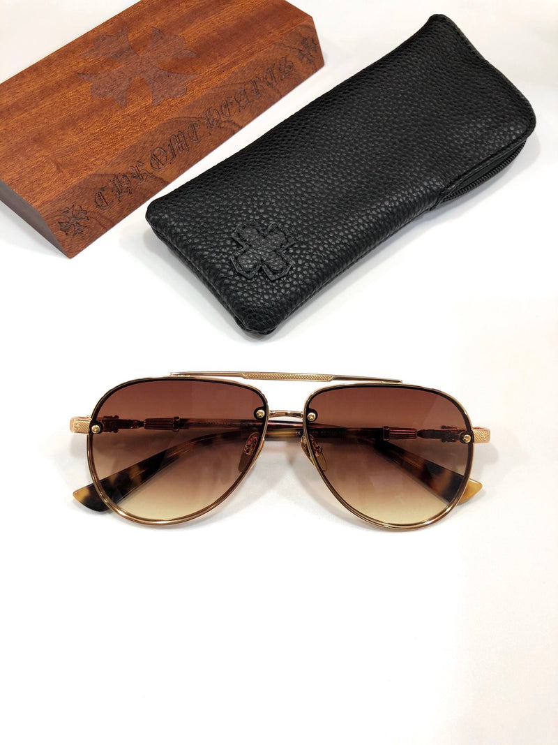 Chrome Hearts Sunglasses Classic Vintage Aviator Toad Sunglasses