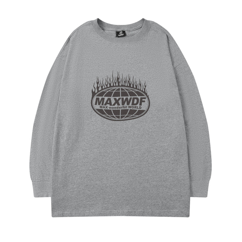 Men Long Sleeve Shirt Logo round Neck Long Sleeve T-shirt Men and Women Street Hip Hop Couple