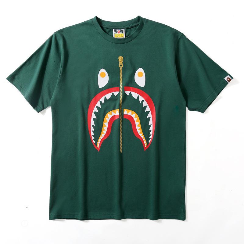 Bathing Ape T Shirt Short Sleeve T-shirt Color Shark T-shirt