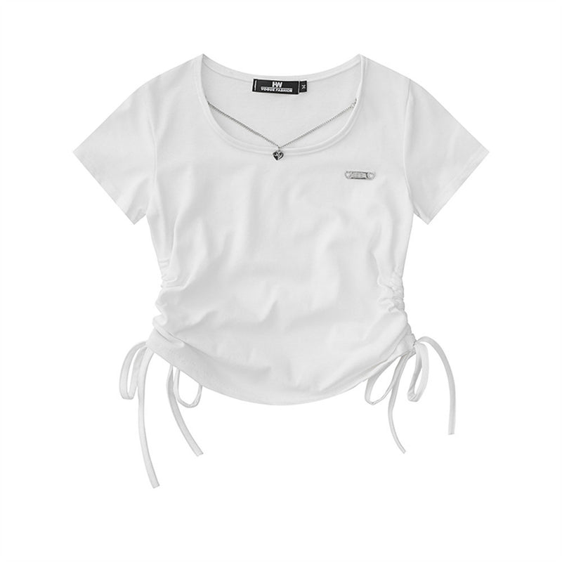 Women's T-shirt Short-Sleeved T-shirt Women's Short Summer Exposed Navel
