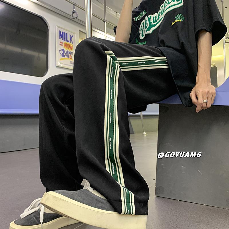 Men Sweatpants Men's Spring and Autumn Ins Straight Loose Sports