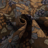 Men Long Sleeved T Shirt Vintage Floral Shirt Men's Ins Casual Long Sleeve Printed Loose Cardigan