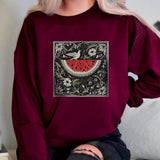 2024Vintage Watermelon Sweatshirt Aesthetic Boho Shirt