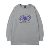 Men Long Sleeve Shirt Personality round Neck Long Sleeve T-shirt Men and Women Couple
