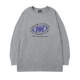 Men Long Sleeve Shirt Preppy Style round Neck Long Sleeve T-shirt Men and Women Street Hip Hop Couple