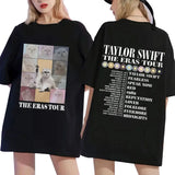 2024 The Eras Tour Cat Printed T-Shirt Women's Fashion