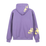 Men Fleece Lined Hoodie English Letter Hooded Sweater Men's Loose Hooded Cardigan Autumn and Winter