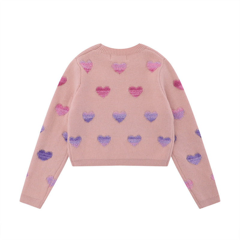 Women Sweater Short Knitwear for Girls Autumn Casual Short Long-Sleeved Sweater