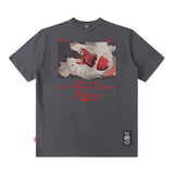 Men's T Shirt Letter Short Sleeve T-shirt Men's and Women's Loose Top