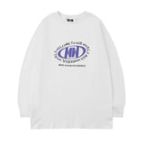 Men Long Sleeve Shirt Personality round Neck Long Sleeve T-shirt Men and Women Couple