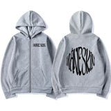 Italian Rock Band Maneskin Logo Zipper Hoodie Men's