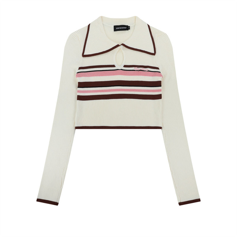Women Sweater Women's Retro Casual Multicolor Short