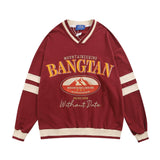 Men Hoodie Sweater Men's Spring and Autumn Loose Sports Stitching Casual Long Sleeve