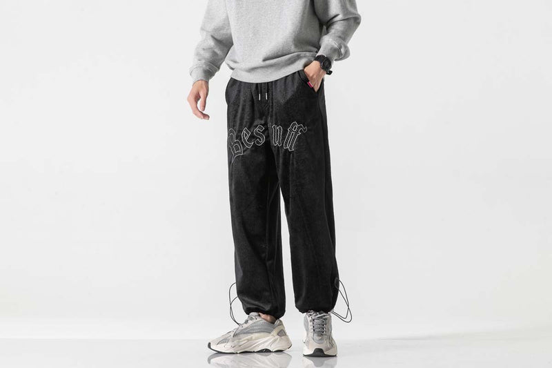 Unisex Pants Autumn Velvet Trousers