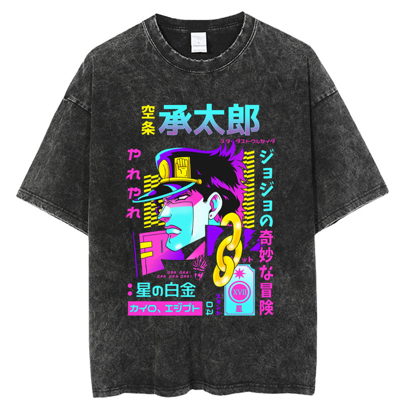 JoJo Bizarre Adventure Stone Ocean T-Shirt Men Hip Hop