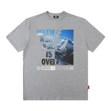 Men T Shirt West Coast T-shirt Letter Print Short-Sleeve Male Loose