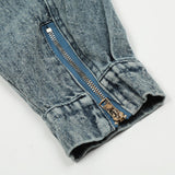Men Denim Jacket Washed Do the Old Cowboy Hooded Sweater Spring and Autumn Loose