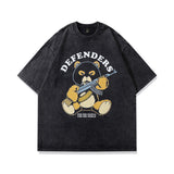 Men T Shirt Vintage Vintage Printed Washed Short Sleeve T-shirt for Men and Women