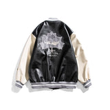 Varsity Jacket Vintage Jacket Retro Leather Baseball Uniform for Men