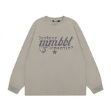 Men Long Sleeve Shirt Casual Long Sleeve Couple T-shirt Men and Women Hiphop Loose All-Match