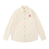 Men Long Sleeved T Shirt Embroidered Long Sleeve Shirt Boys All-Matching Casual Ruffle Handsome Loose Spring and Autumn
