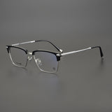 CHH Chrome Hearts Glasses Simple Japanese Business Half Frame Pure Titanium Glasses Frame