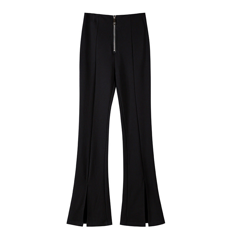 Palazzo Pants Slim-Fit Micro Flared Pants Women's Autumn Wide-Leg Pants High Waist Drooping Casual