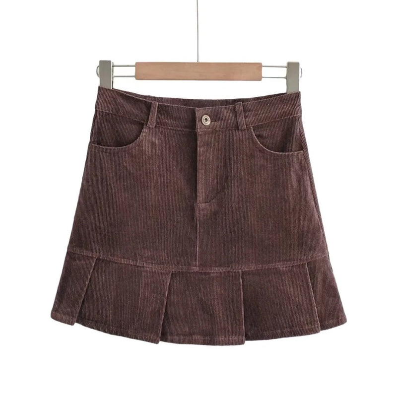 Women Skirt Autumn and Winter Women's Pleated Skirt Short Skirt