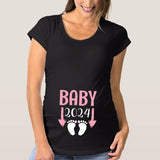 Baby Loading Printed Maternity T Shirt Pregnant