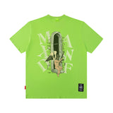Men T Shirt Dark High Street T-shirt Men and Women Couple Loose Short Sleeve