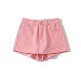 Women Skirt Spring and Autumn A- line Skort Denim Skirt