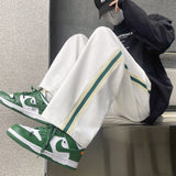 Men Sweatpants Casual Pants Men Loose Wide Leg Track Pants Summer