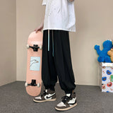 Men Sweatpants Casual Pants Men's Spring Loose Straight Wide-Leg Pants