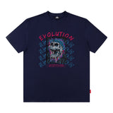 Men's T Shirt Printed Short-Sleeved T-shirt Men's and Women's Loose round Neck