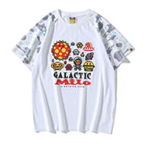 Bathing Ape T Shirt Summer Luminous Starry Sky Cartoon Printed Short Sleeve T-shirt