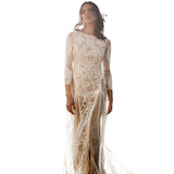 Slutty Wedding Dress Spring and Summer Dress Wedding Dress round Neck