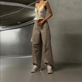 Women Cargo Pants Women's Loose Straight Summer