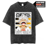 GEAR 5 NIKA Luffy T Shirt Anime ONE PIECE Graphic T-shirt
