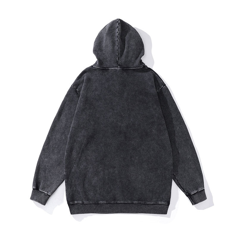 Unisex Vintage Hoodie Sweater Vintage Print Loose Hoodie