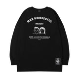 Men Long Sleeve Shirt Long Sleeve T-shirt Men and Women Couple Hip-Hop Street round Neck