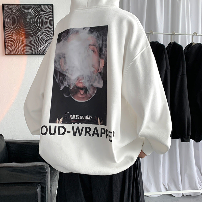Men Hoodie Sweater Men's High Street Fashion Brand Ins Hooded Spring and Autumn Loose All-Matching
