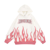 Men Fleece Lined Hoodie Printed Hoodie Men's Autumn and Winter Loose Sweatshirt