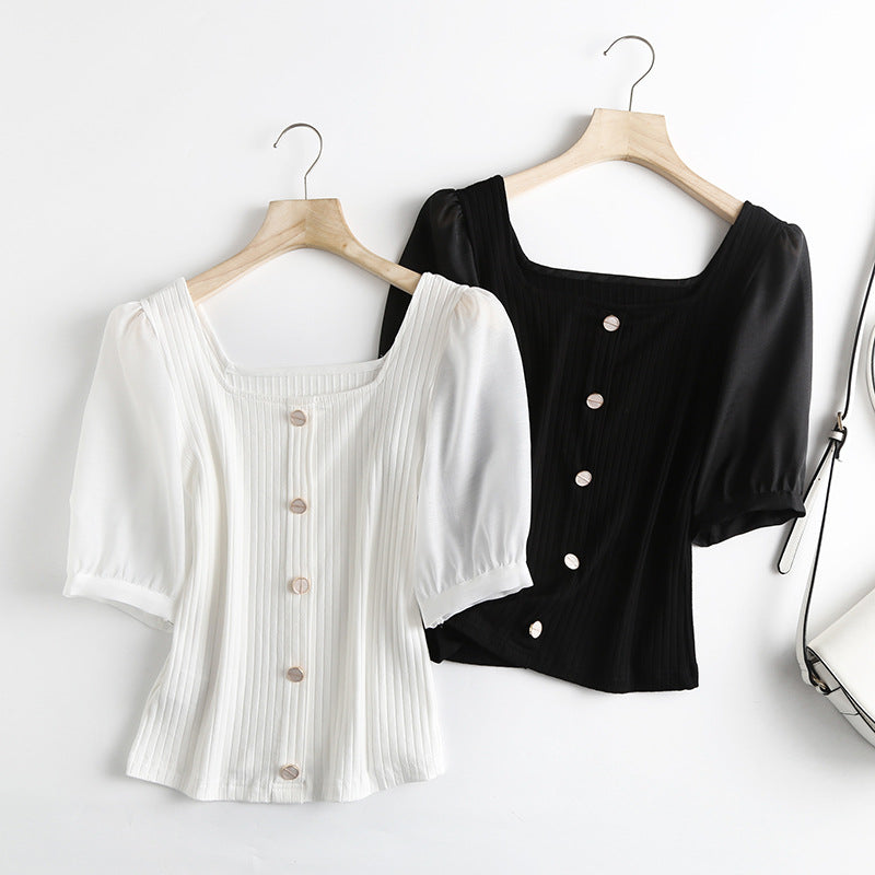 Women's T-Shirt White Sweater Women's Summer Short-Sleeved Bottoming Shirt