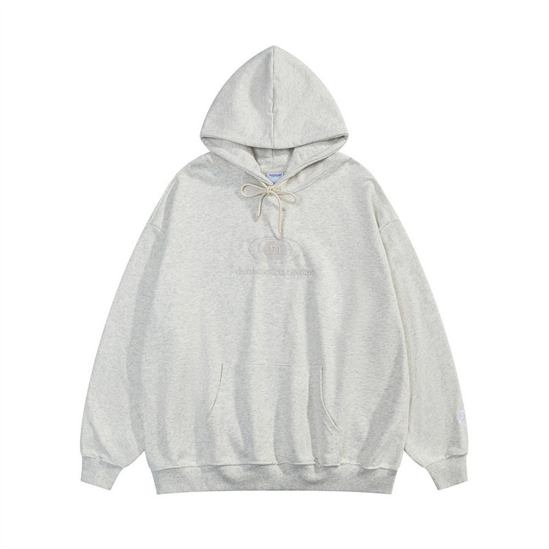 Men Hoodie Hooded Sweater Men's Loose Letter Embroidery Long Sleeve