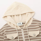 Women Hoodie Short Hoodie Knitted Women's Autumn Zipper Jacket