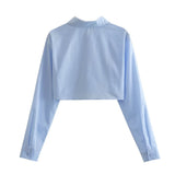 Women T-Shirt Short Design Fashion Polo Collar Shirt Top