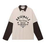 Unisex long-sleeved shirt men's autum lapel