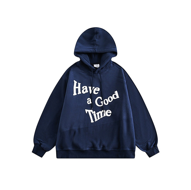 Unisex Hoodie University Style Casual Loose Pullover Hooded Sweater for Men